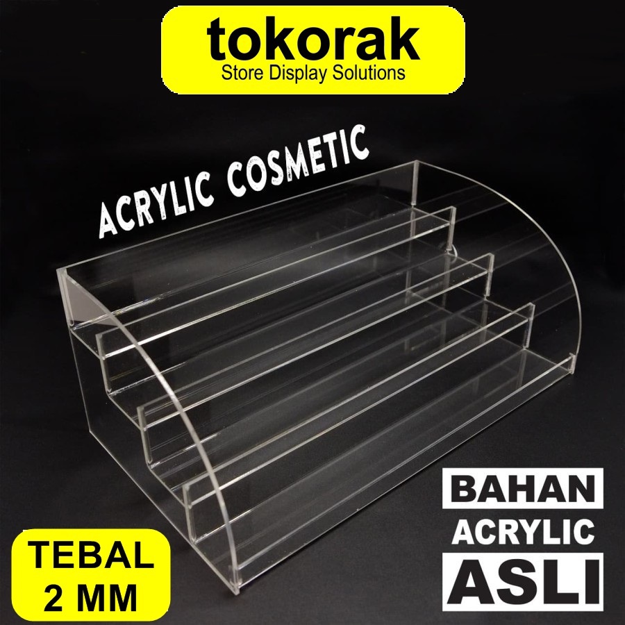 ACRYLIC COSMETIC AKRILIK MIKA TEMPAT LIPSTIK MAKEUP KUTEK ORGANIZER