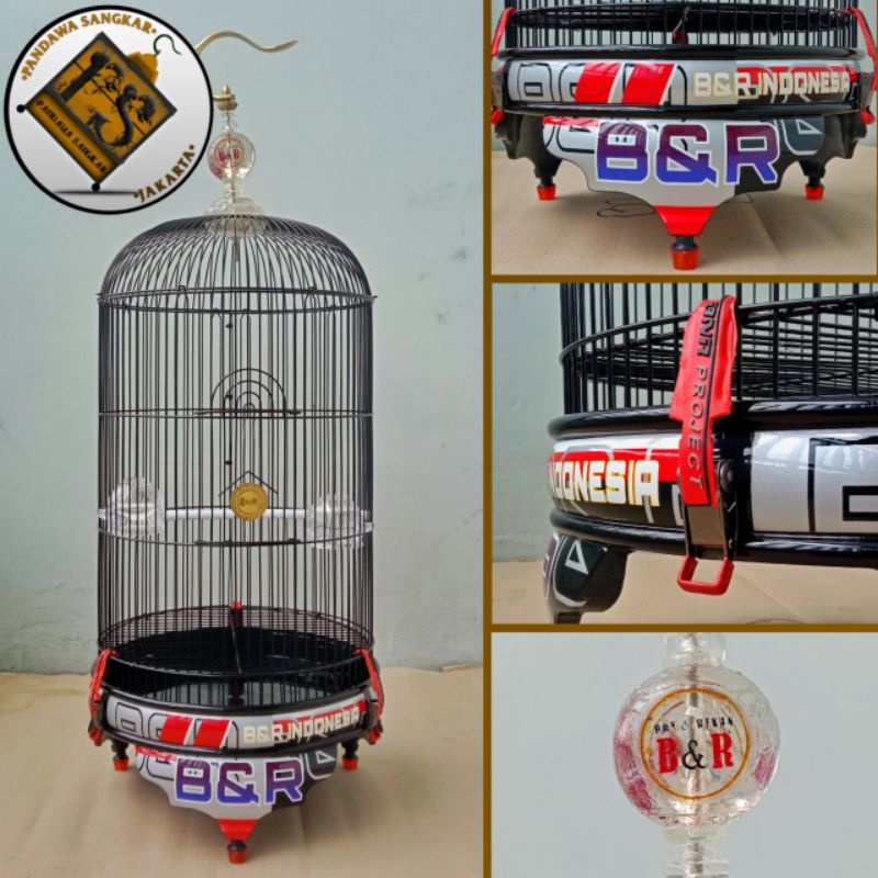 SANGKAR/KANDANG LOVEBIRD BNR PVC DECAL B&R