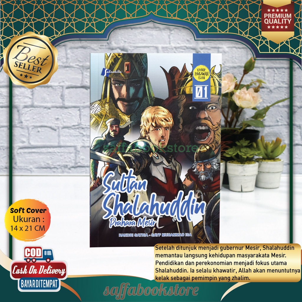 Buku Anak Islam Suka Membaca Komik Sultan Shalahuddin Jilid 1 Prahara Mesir Komik Pahlawan Islam Pen