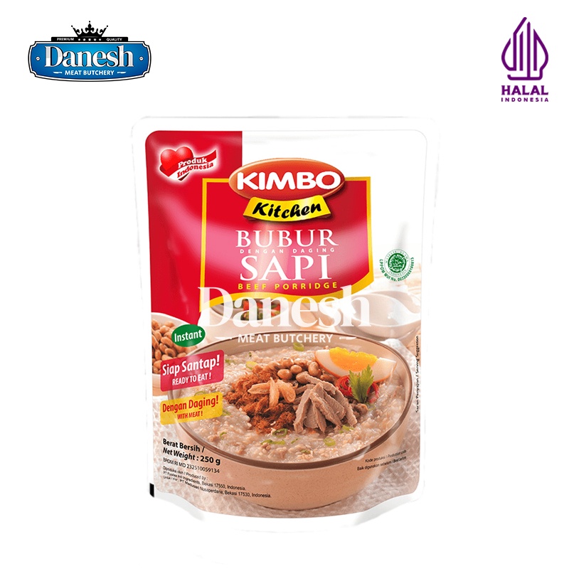 

Kimbo Kitchen Bubur Sapi 250gr Bubur Instan Halal