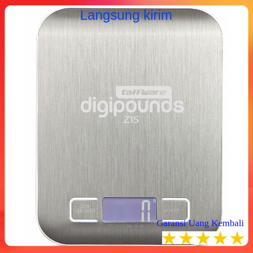 Timbangan Digital Dapur Taffware Digipounds Timbangan Dapur Digital Kitchen Scale 5kg 1g - Z1S Alat 