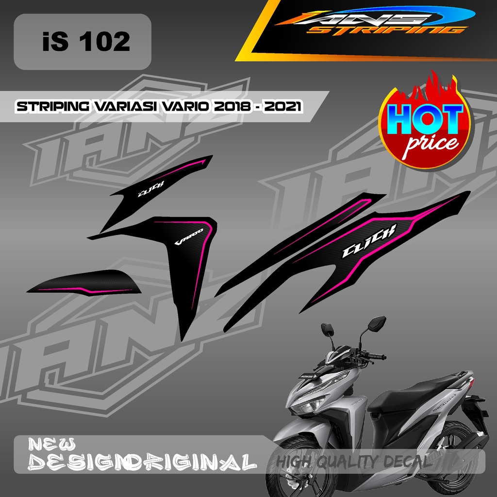 NEW STRIPING VARIO Led Vario 150 MOTIF GRAFIK RACING BAHAN HOLOGRAM / NON HOLOGRAM IS102