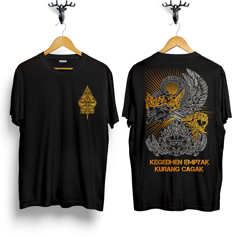 KAOS OBLONG DISTRO WAYANG KULIT HITAM NEVY / KAOS JAWA / KAOS BERGAMBAR / KAOS HARIAN / KAOS PRIA / 