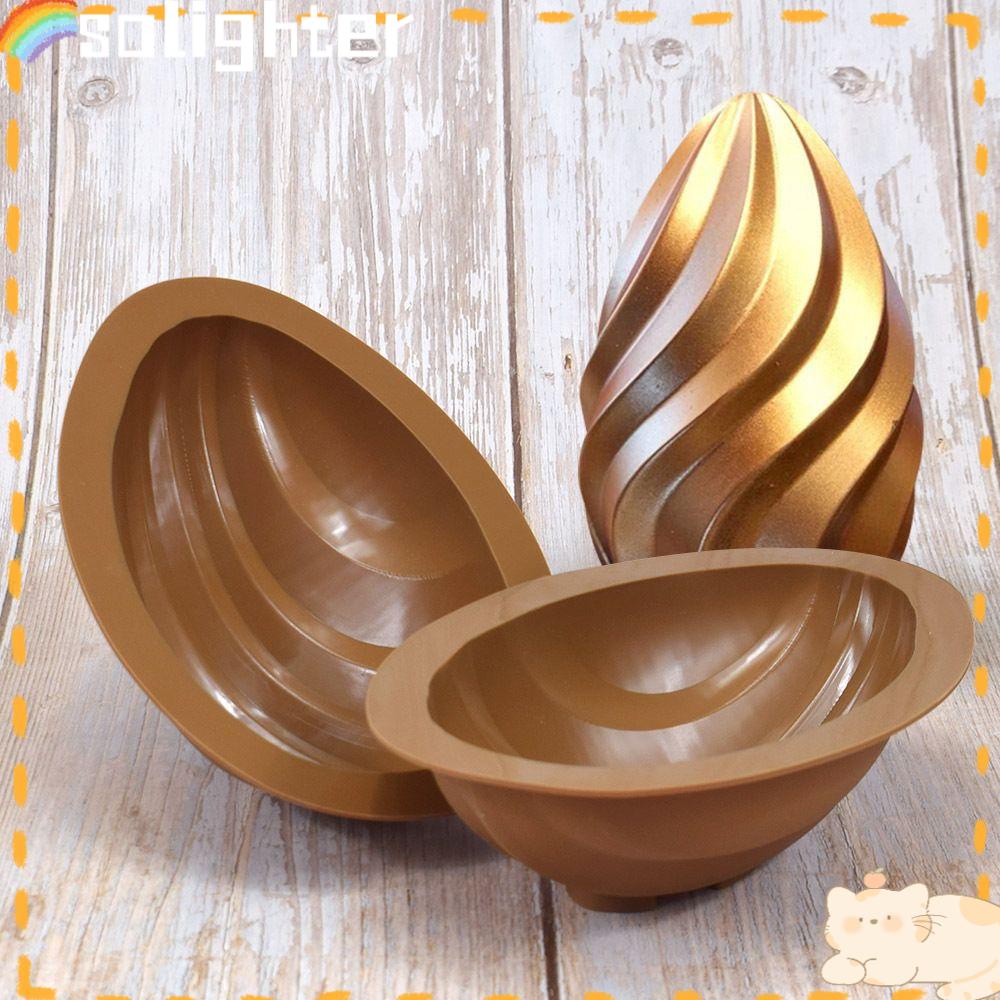 Solighter Easter Egg Silicone Mold Bakeware Cetakan Happy Easter Jelly Mousse