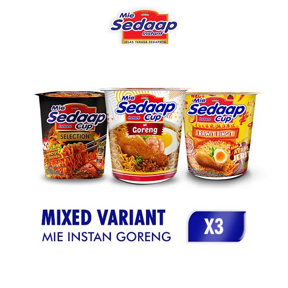 

Sedaap Cup Mie Instan Mixed Variant x 3 pcs