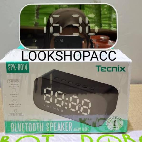 [LDY.12Ja23ᵀ] Speaker Bluetooth Tecnix SPK-B014 Wireless Clock Speaker Original Tecnix