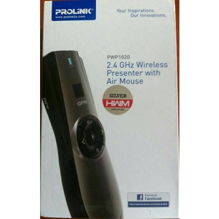 Dijual PROLINK PWP102G  LASER POINTER PROLINK 24GHZ Limited