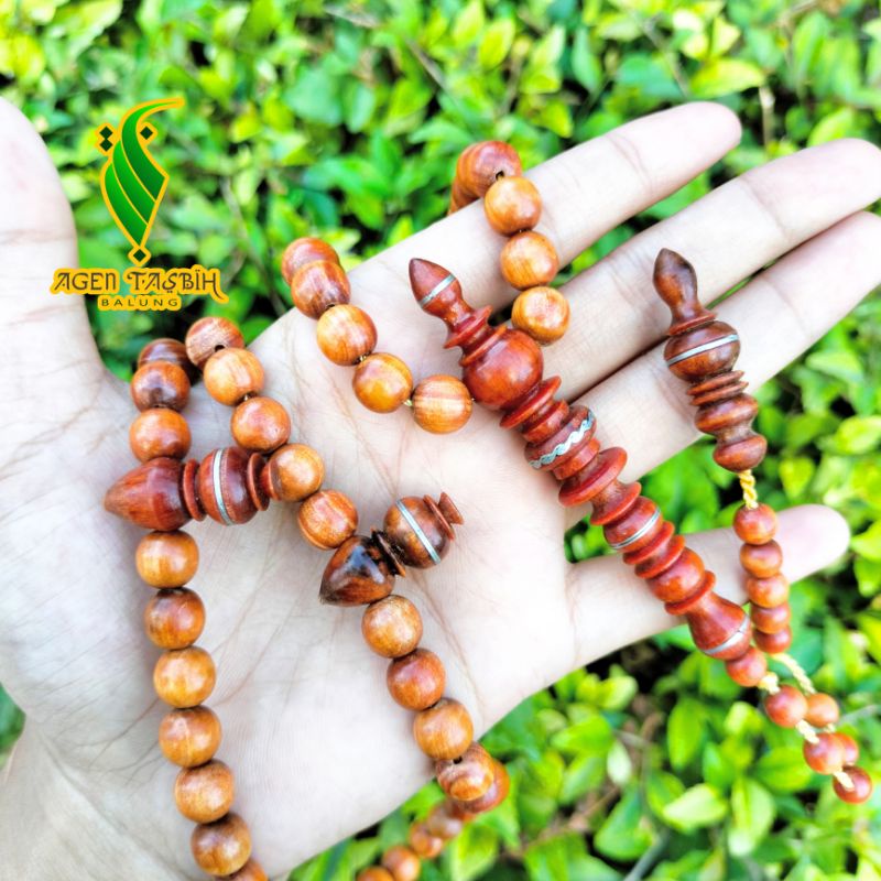 Tasbih Super Kayu Agatis Size 8mm Asli original