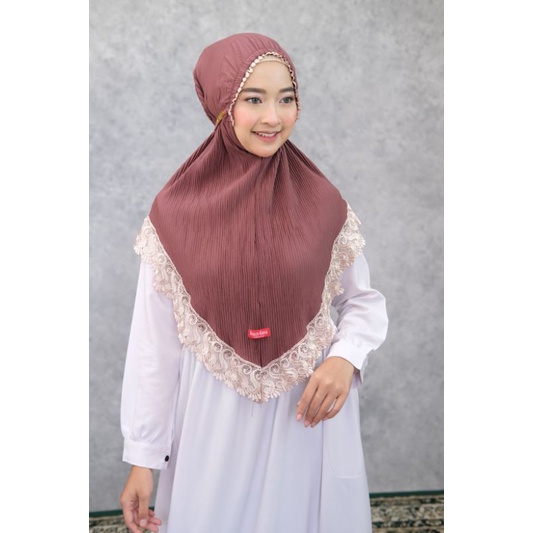 Hijab Plisket Renda Premium Original By Daura Gama