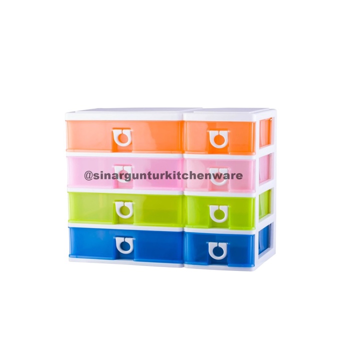 @#@#@#] Lemari / Laci Plastik 4 Susun Lovina Drawer 4 Susun