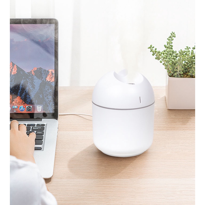 Mini USB Humidifier 250Ml Udara Diffuser Purifier Untuk Rumah Mobil USB Fogger Pembuat Kabut Dengan LED Malam Lampu