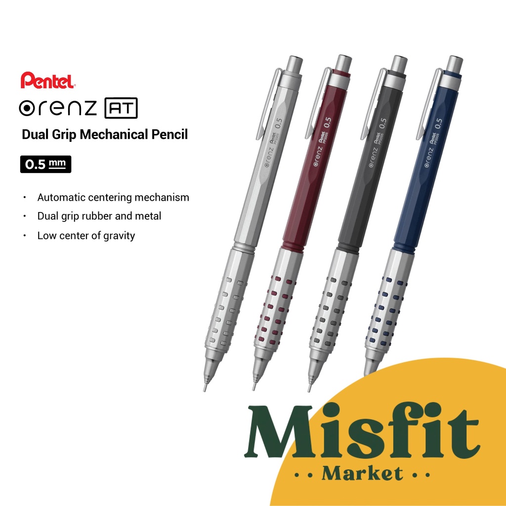 

Pentel Orenz AT Dual Grip Mechanical Pencil 0.5 mm Pensil Mekanik