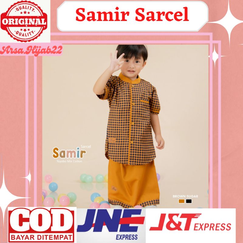 BAJU KOKO SETELAN ANAK SARCEL SAMIR ARRAFI KIDS TK SD ANAK LAKI LAKI KEMEJA SARUNG CELANA TERBARU TE