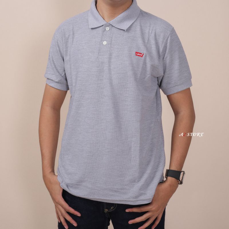 Baju Kaos Kerah Pria Casual Distro // kaos Polo Shirt Pria