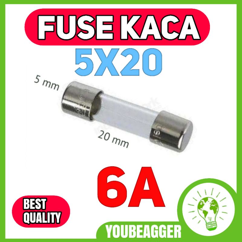 Fuse kaca 6A
