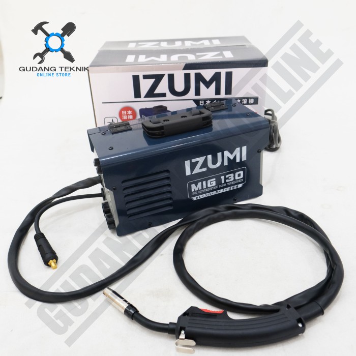 Mesin Las Tanpa Gas CO2 GRATIS Kawat Las Daiden 1Kg MIG130 IZUMI / Las Inverter MIG Welder CO Flux Core Gasless MIG 130 IZUMI