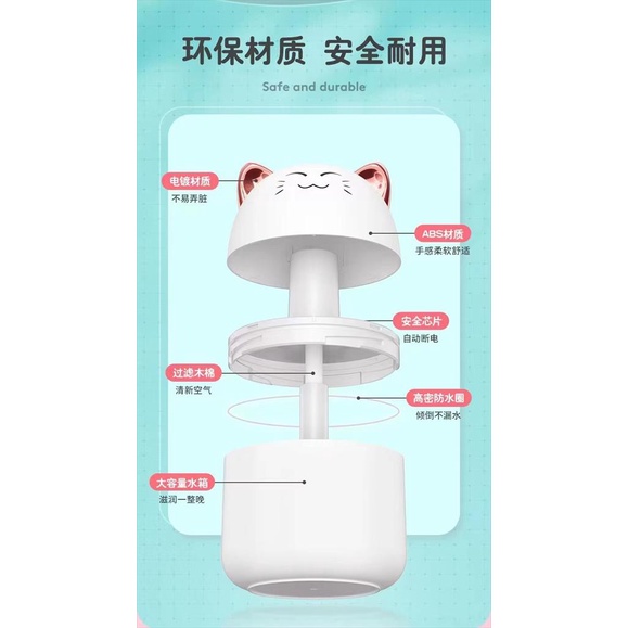 Humidifier Difuser m8 250ml -  Pelembab Udara Humidifier Cartoon