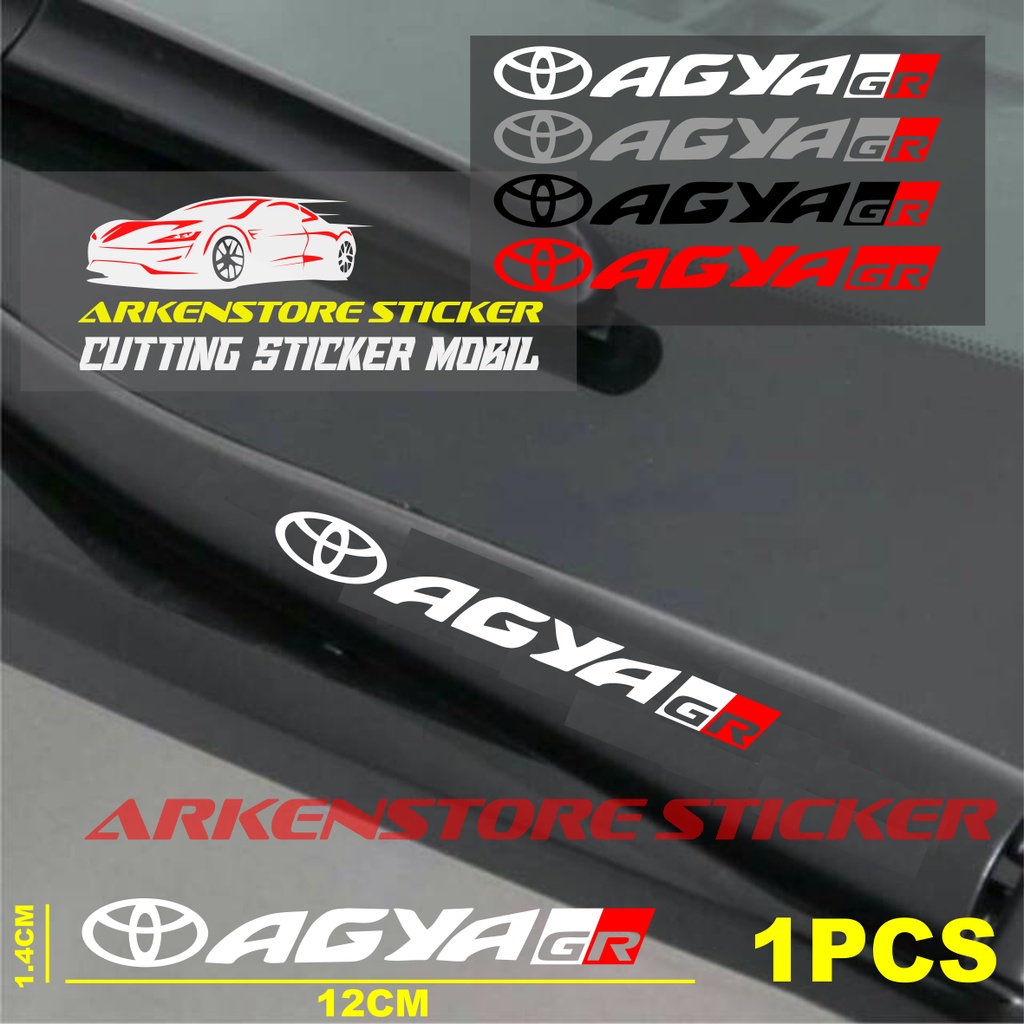 STICKER WIPER MOBIL AGYA GR CUTTING STICKER WIPER MOBIL TOYOTA AGYA GR SPORT