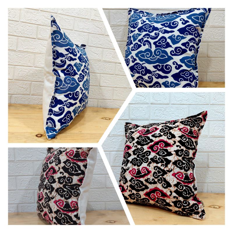 Sarung Bantal Sofa Batik 40x40 Sarung Bantal Kursi Sofa Premium