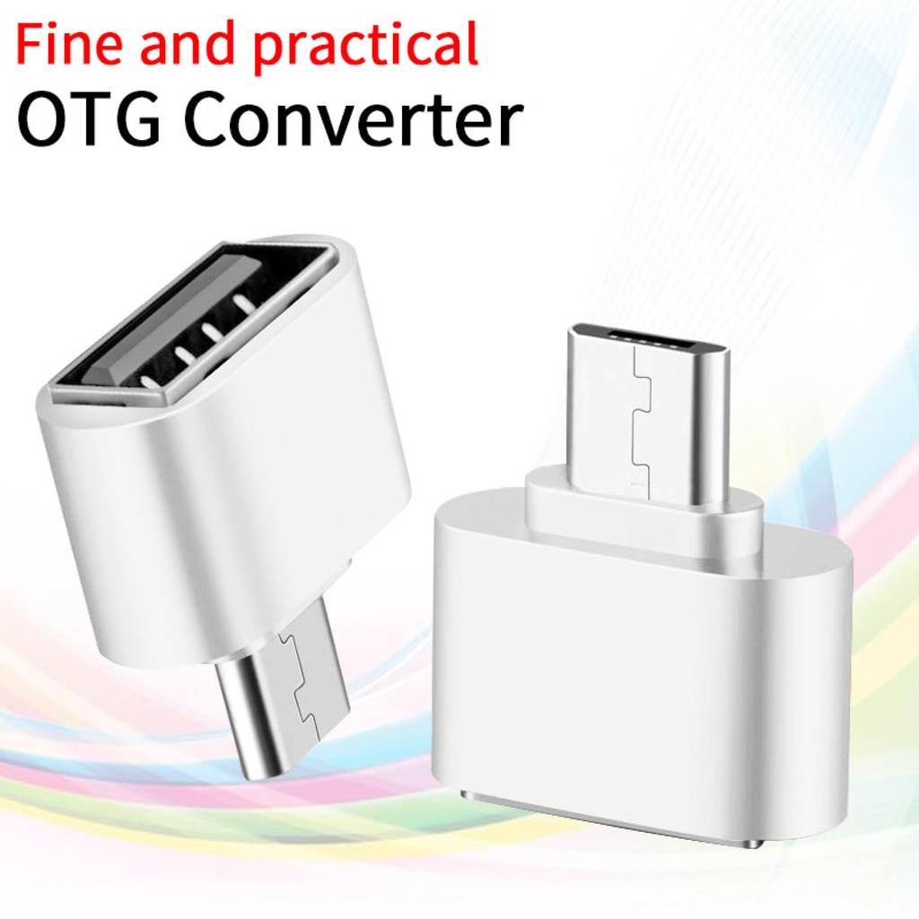 YUN Mall  Beli satu, dapatkan satu gratis，Konektor OTG USB Mikro ke Tipe-C/ Adaptor / Konverter Micro USB ke Adaptor Tipe-C Konektor tipe-c ke port USB Normal - Transfer data konverter