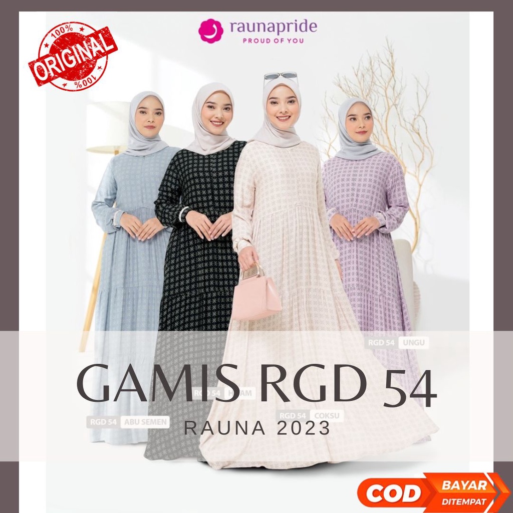 raunapride rauna RGD 54 gamis dress terbaru 2022 2023 original
