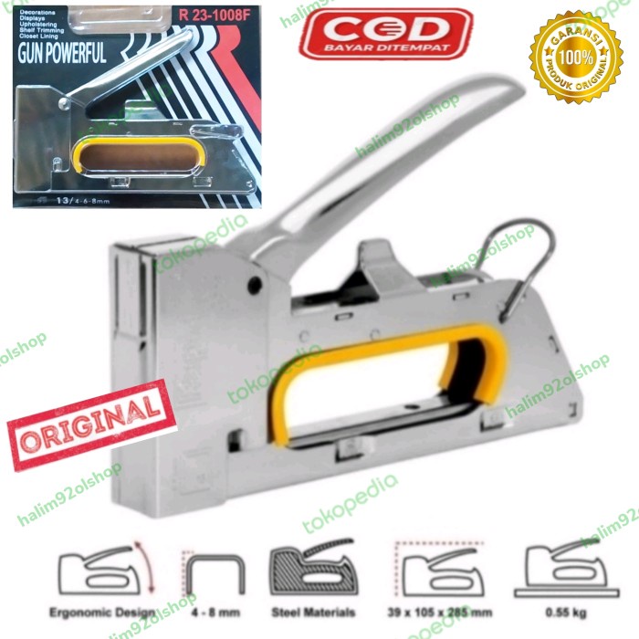 

Staples TEMBAK Staples Steples Gun Tembak Jok Kulit Mot