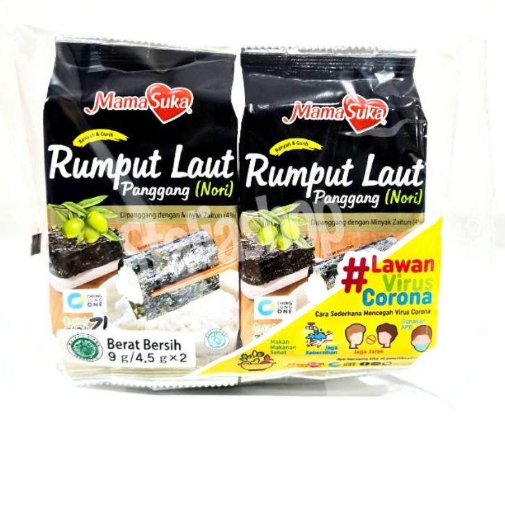 

kodeF0r5Q Mamasuka Rumput Laut Seaweed isi 2 Barbeque Pedas Jagung Bakar Original Salted Egg
