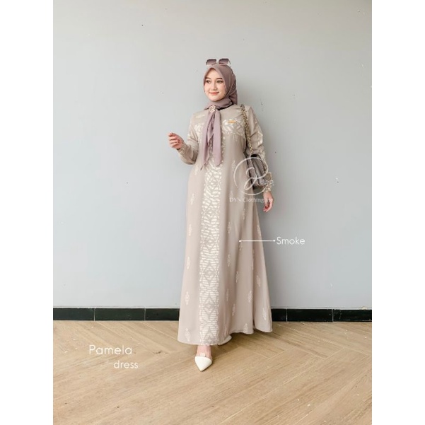 DYN Pamela dress/gamis lebaran terbaru