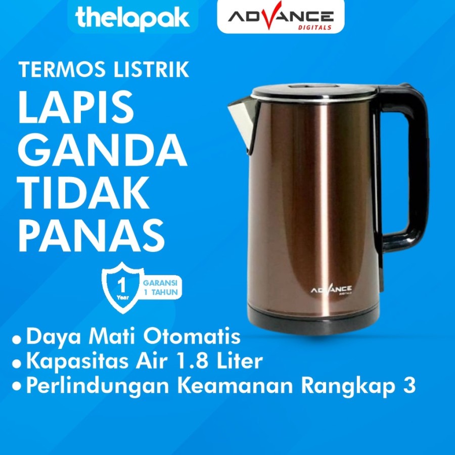 Advance Teko Listrik AK-185 Stainless steel 1.8L