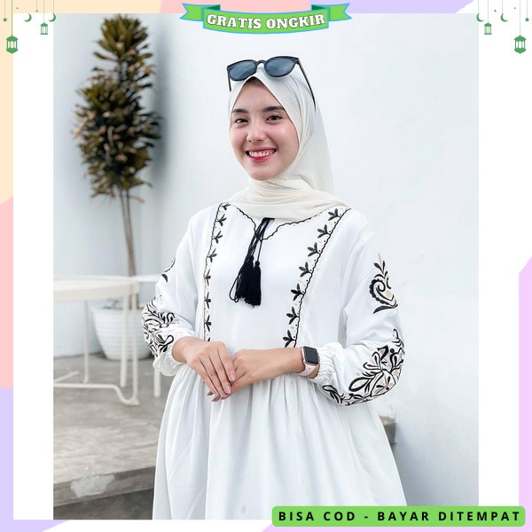 Dress Cwek Dres Games Dreas Syari Muslim Baju Gamis Muslim Pakaian Wanita Muslim Gamis Cewek Remaja 