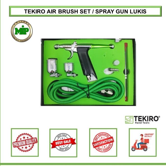 Tekiro Airbrush Set Art Painting / Spray Gun Cat Lukis