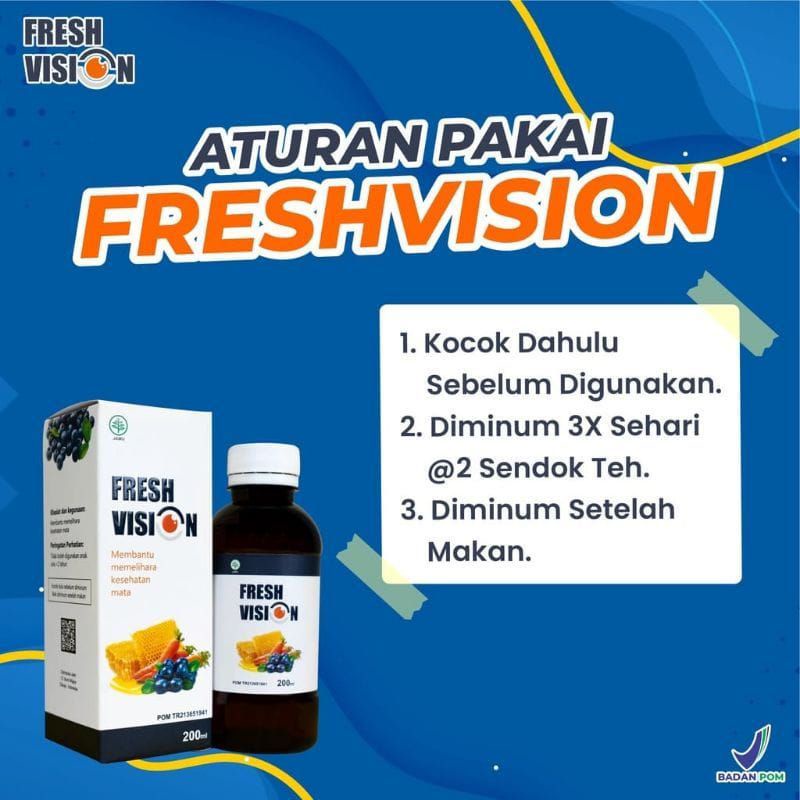 Madu Fresh Vision 100%original bantu atasi mata minus mines
