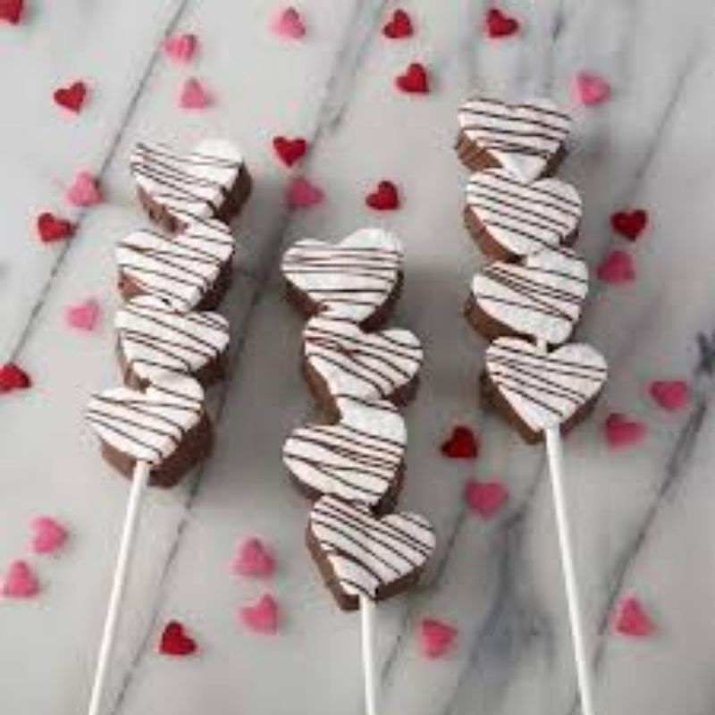 

marsmallow love tusuk balut cokelat / harga satuan