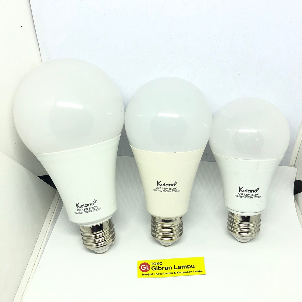 LED Keiano All Watt - Lampu LED Bulb Terang dan Tahan Lama (Tanpa Dus)