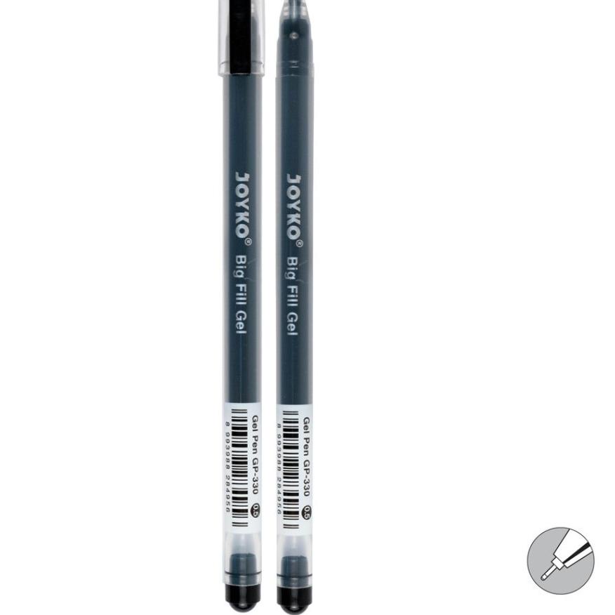 

12.12 STOK READY Gel Pen Pulpen Pena Joyko GP-330 Big Fill Gel 0.5 mm (12 Pcs) murah