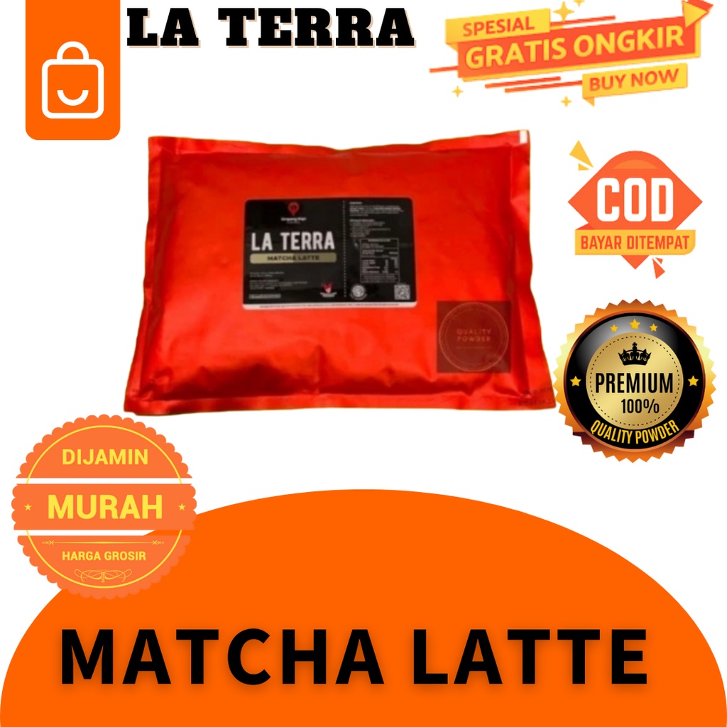 

LA TERRA MATCHA LATTE POWDER FRAPPE RASA MATCHA TEH HIJAU KEKINIAN