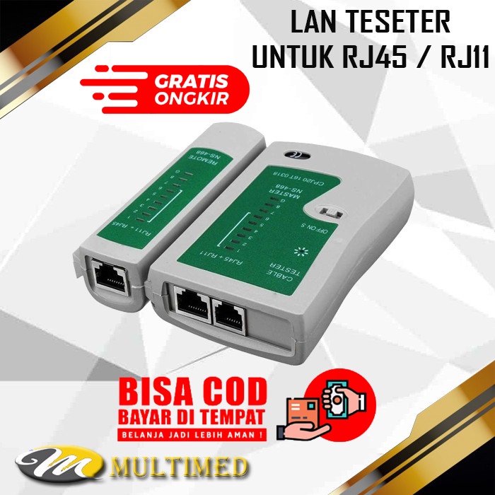 LAN TESTER / TESTER LAN Untuk RJ45 Dan RJ11