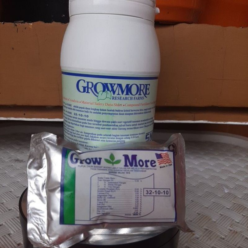 Pupuk Grow More 32-10-10 Daun ✓ repack 100Gr