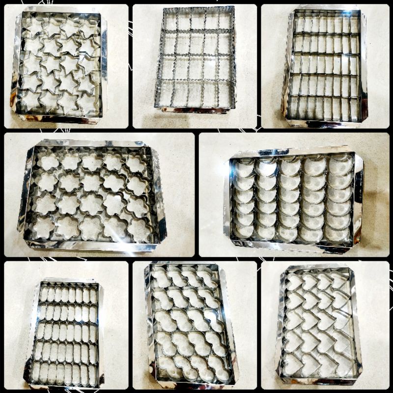 Cutter Stainless Bandeng Besar Cetakan Kue Kering Nastar Kue Kacang Kastengel Putri Salju Kue Lebara