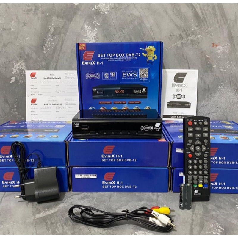 STB TV DIGITAL SET TOP BOX TV DVB T2 EVINIX Full HD