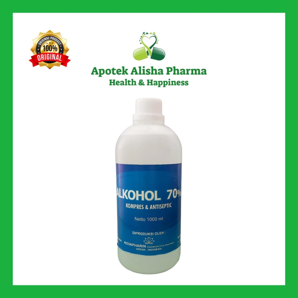 ALKOHOL 70% - Kompres Luka / Antiseptik / Pembersih Luka / Membunuh Kuman