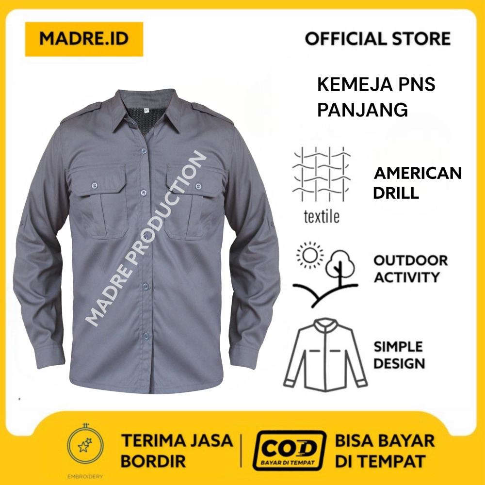 Drill Series - Kemeja Lapangan Tactical Pdl Outdoor Lengan Panjang