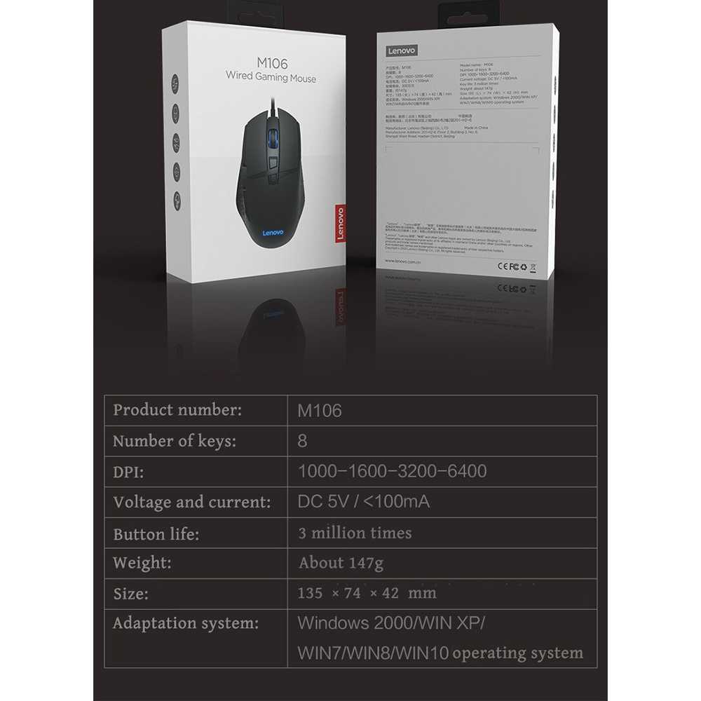 Mouse Gaming Awet Murah Trendy - Gaming Mouse 6400 DPI - Mouse Awet - Warna Hitam