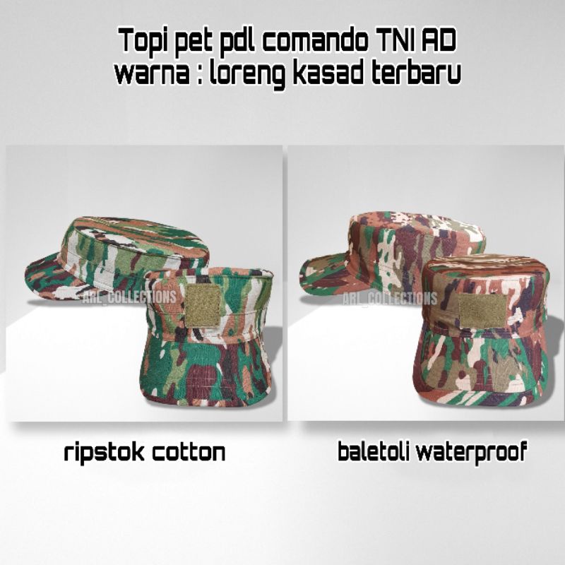 topi pet loreng kasad tni terbaru - topi pet pdl komando loreng nkri terbaru - topi loreng kasad tni