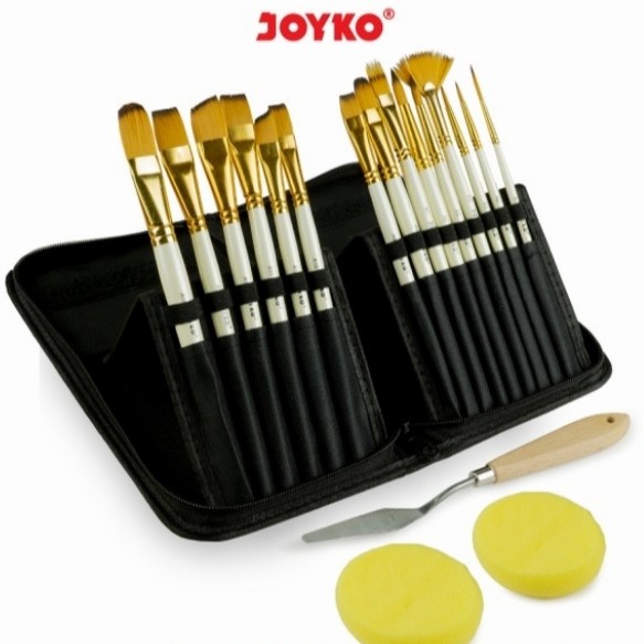 

Joyko Brush FULL Set Scalpel Sponge / Set Kuas Lukis Lengkap BRS-12]