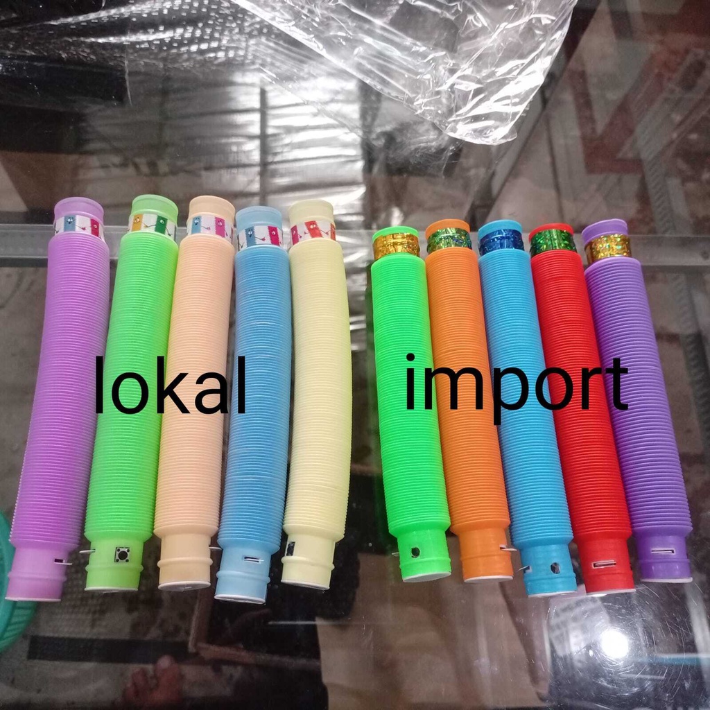 Mainan Anak POP LIGHT LED Viral Selang Lampu Pop Pipes