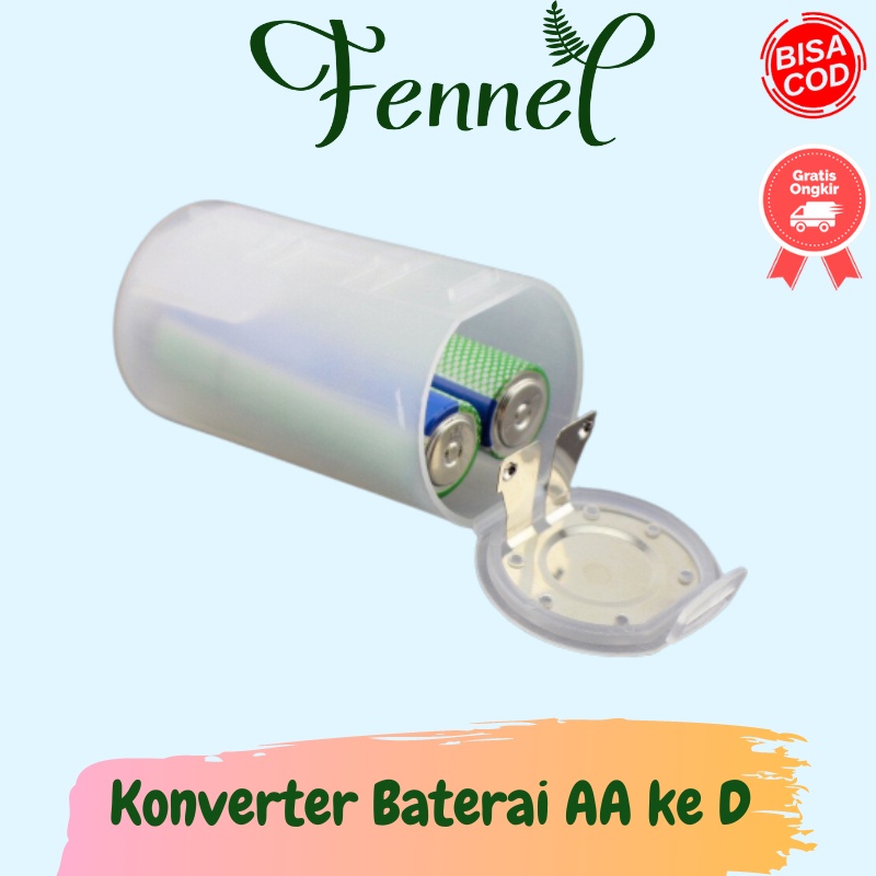 Konverter Barrel Baterai Dari AA ke D - SBC-010