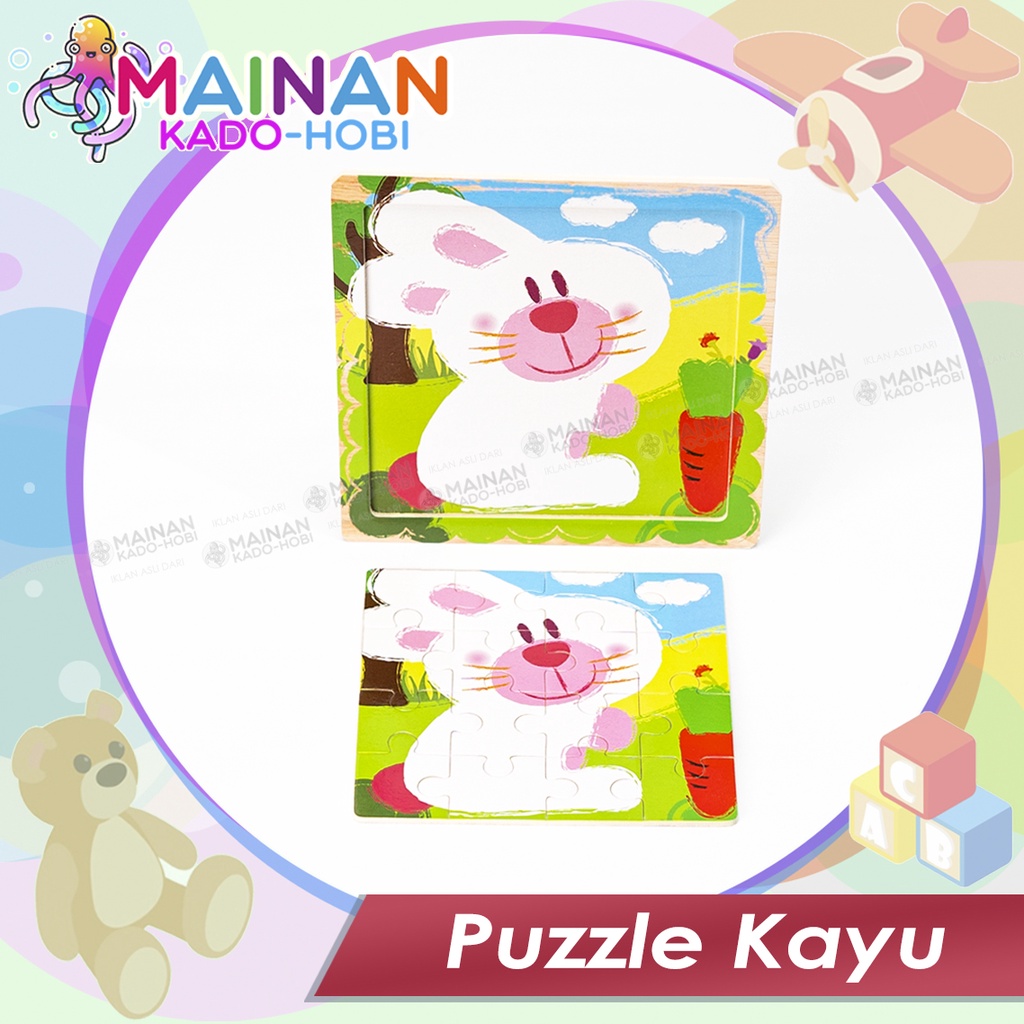 MAINAN ANAK LAKI PEREMPUAN MONTESSORI TOYS WOODEN PUZZLE