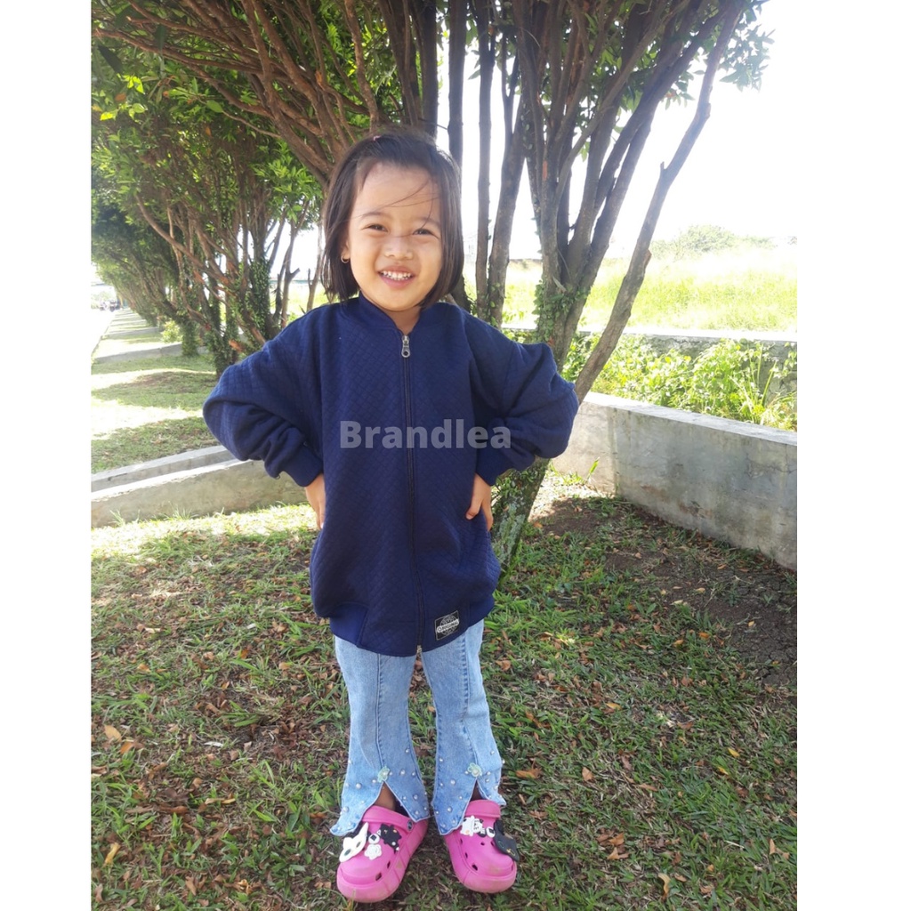 Comfy Jacket Anak Usia 4-10 Tahun / Jaket Bomber Anak Polos Premium Knitt