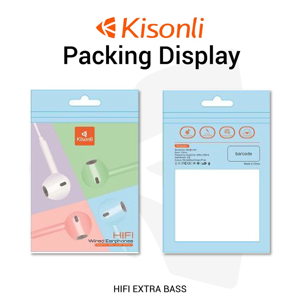 Headset Macaron Kisonli HIFI Original KIS-U19 High Quality Super Bass - XOBOX